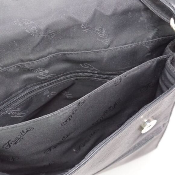 FOSSIL Black Genuine Leather Crossbody Bag - Picture 8 of 12